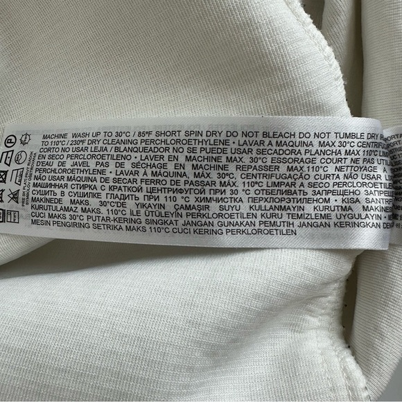 Mango MNG Between Season Jacket Mottled White XS Oversized Shacket Layering Coat - Picture 9 of 10